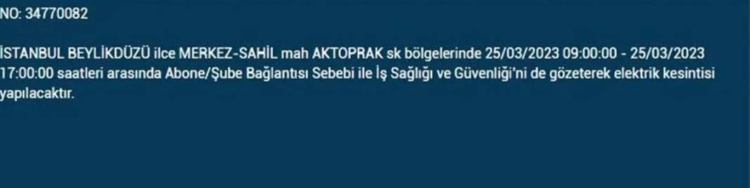 İstanbullular dikkat! Yarın bu ilçelerde elektrikler kesilecek 18